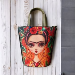 FRİDA KAHLO KOVA MODEL ÇANTA