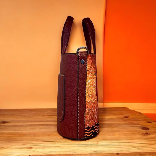 KUŞ FİGÜRLÜ KOVA MODEL ÇANTA, - Görsel 2