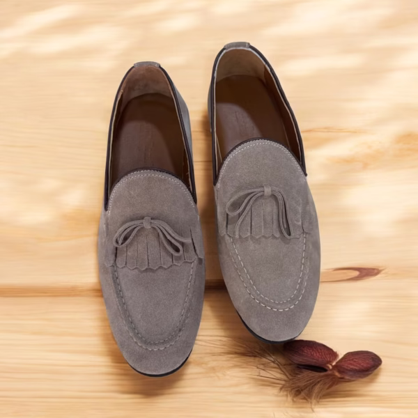 Erkek Süet Loafer Ayakkabı - Görsel 4